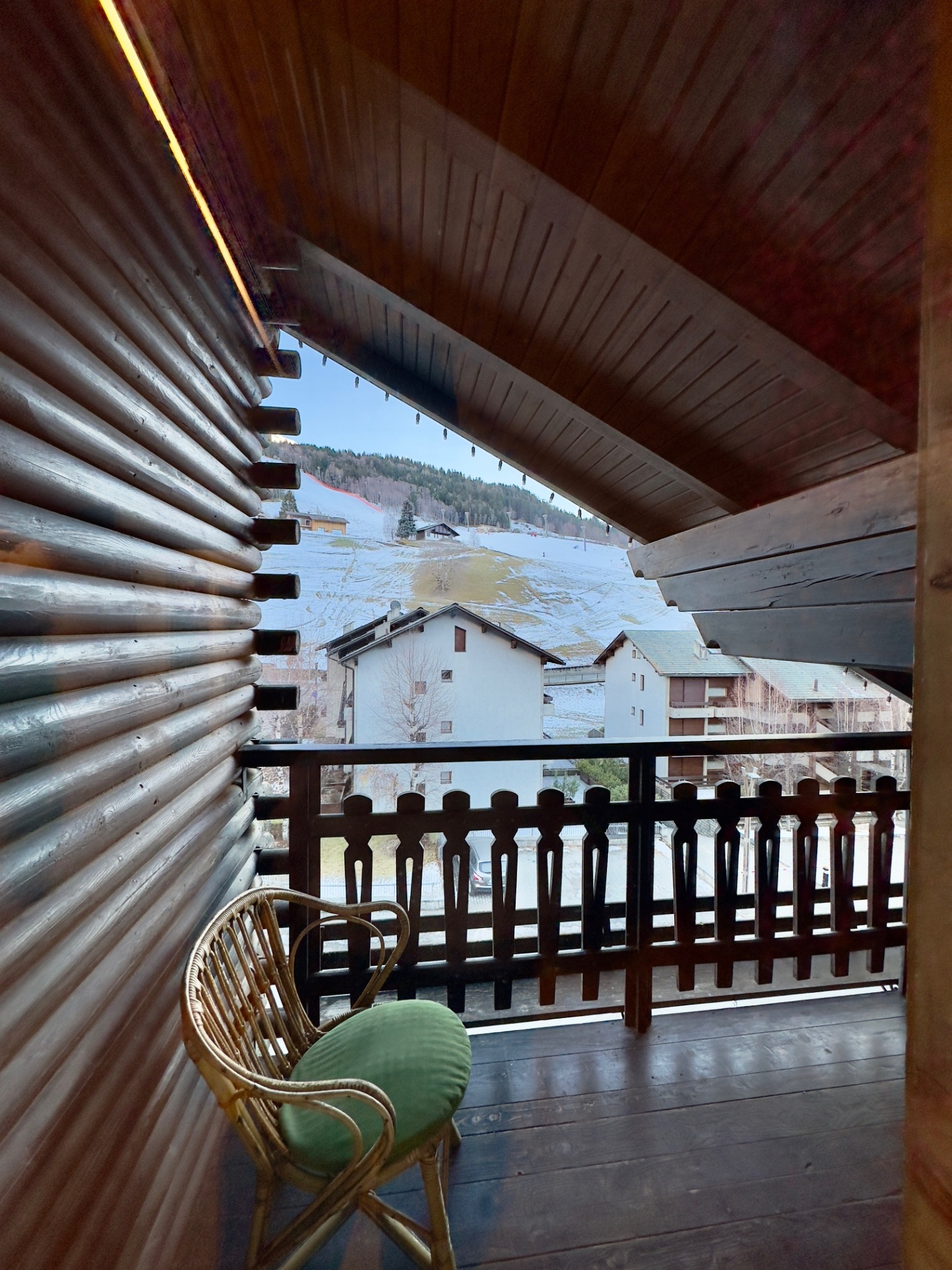 Balcone vista piste